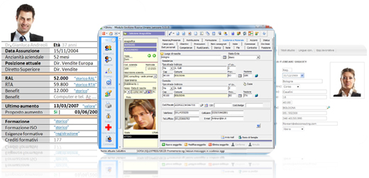 Sistema Software H1 hrms, gestione del personale